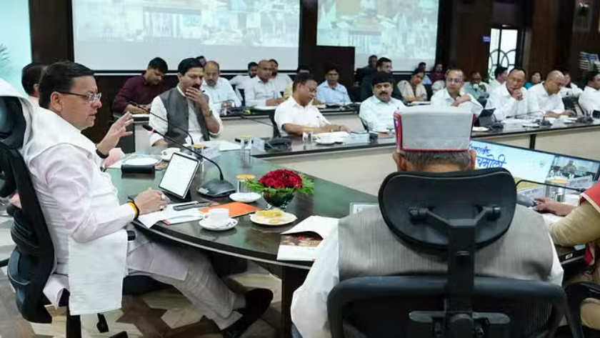 cm dhami meeting